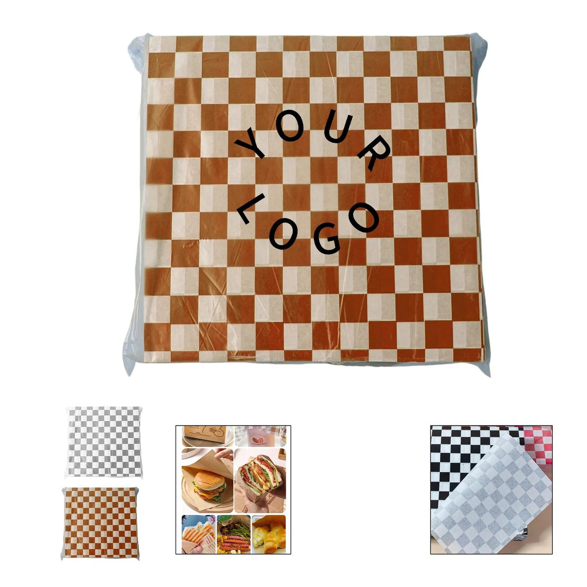 Custom Kraft Sandwich Wrap Sheet 3