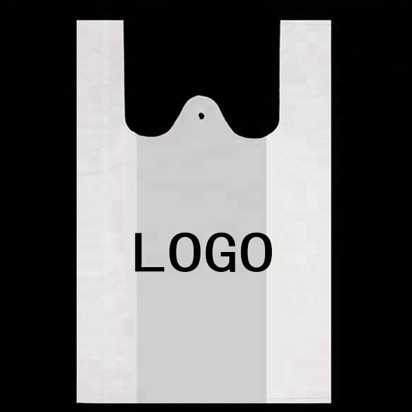 White Plastic Shopping T-shirt Bag (22.8 " x 15 " x 6.3 ") 2