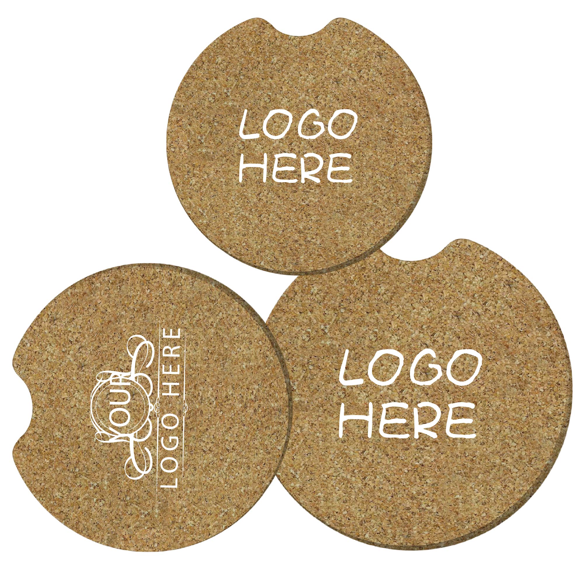 2?" Cork Car Coaster 1