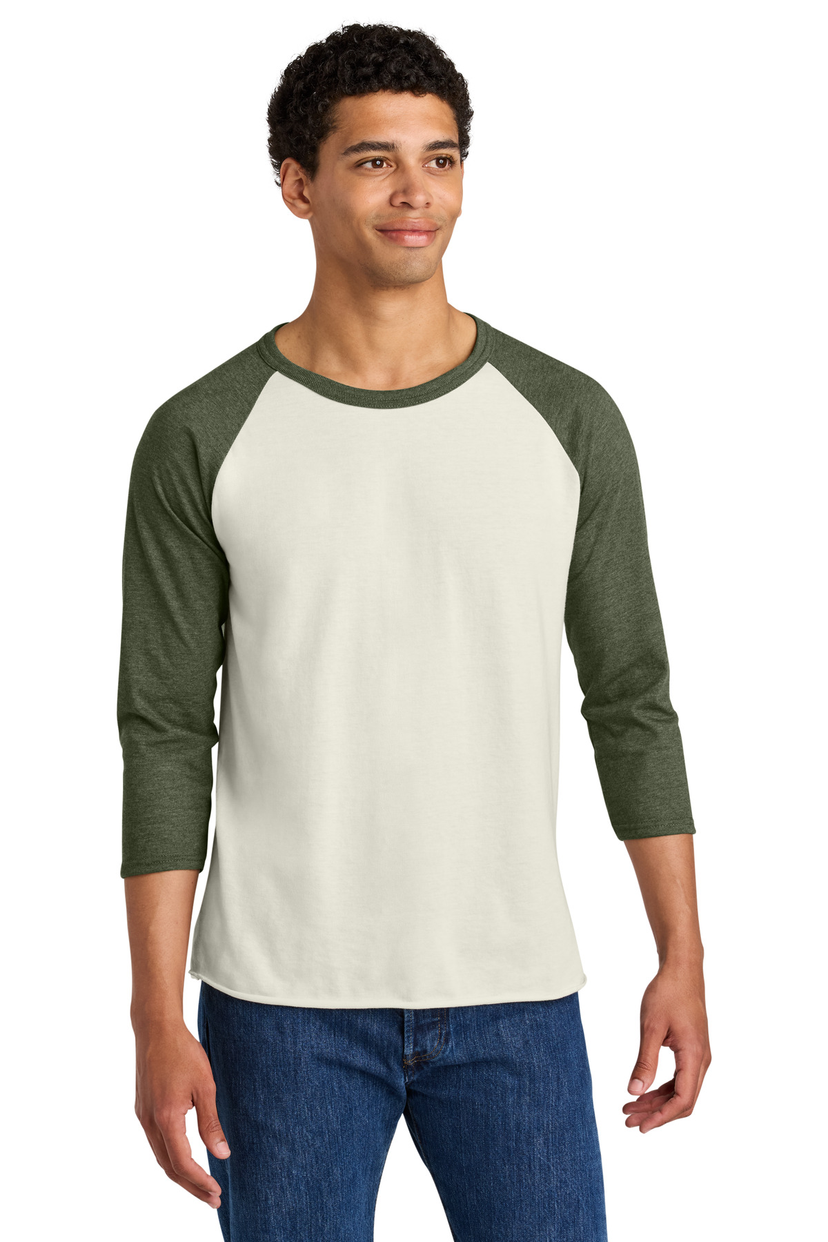 Jerzees Unisex Premium Blend Combed Ring Spun 3/4-Sleeve Raglan 560R 83