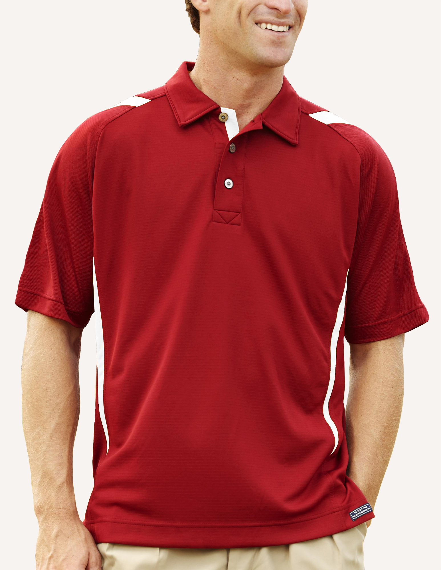 Men's Pegasus Ottoman Color Block Polo Shirt 5