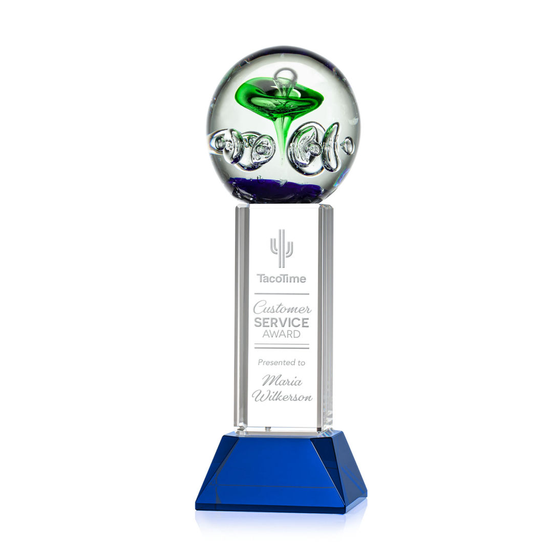 Aquarius Award on Stowe Base - Blue 9