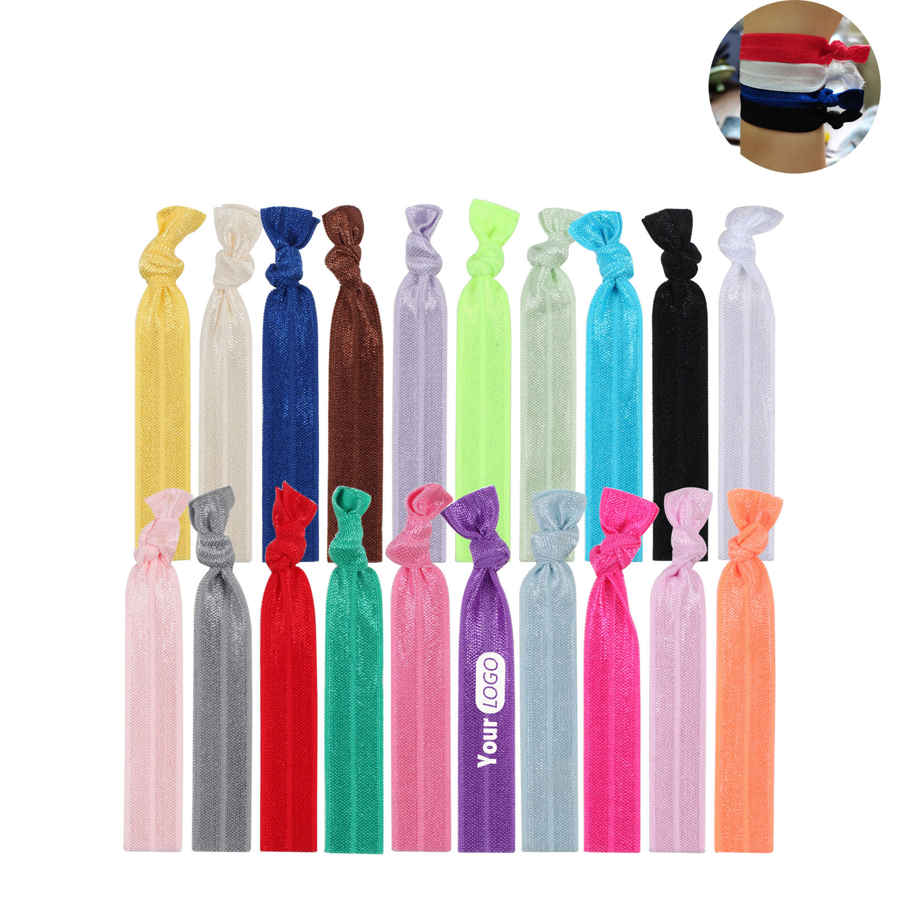 Vibrant Elastic Knotted Hair Ties 6