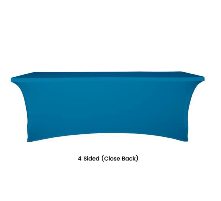 Premium Stretch Table Cover 4ft 4-Sided (Close Back) (Full-Color Dye Sublimation, Full Bleed) 4