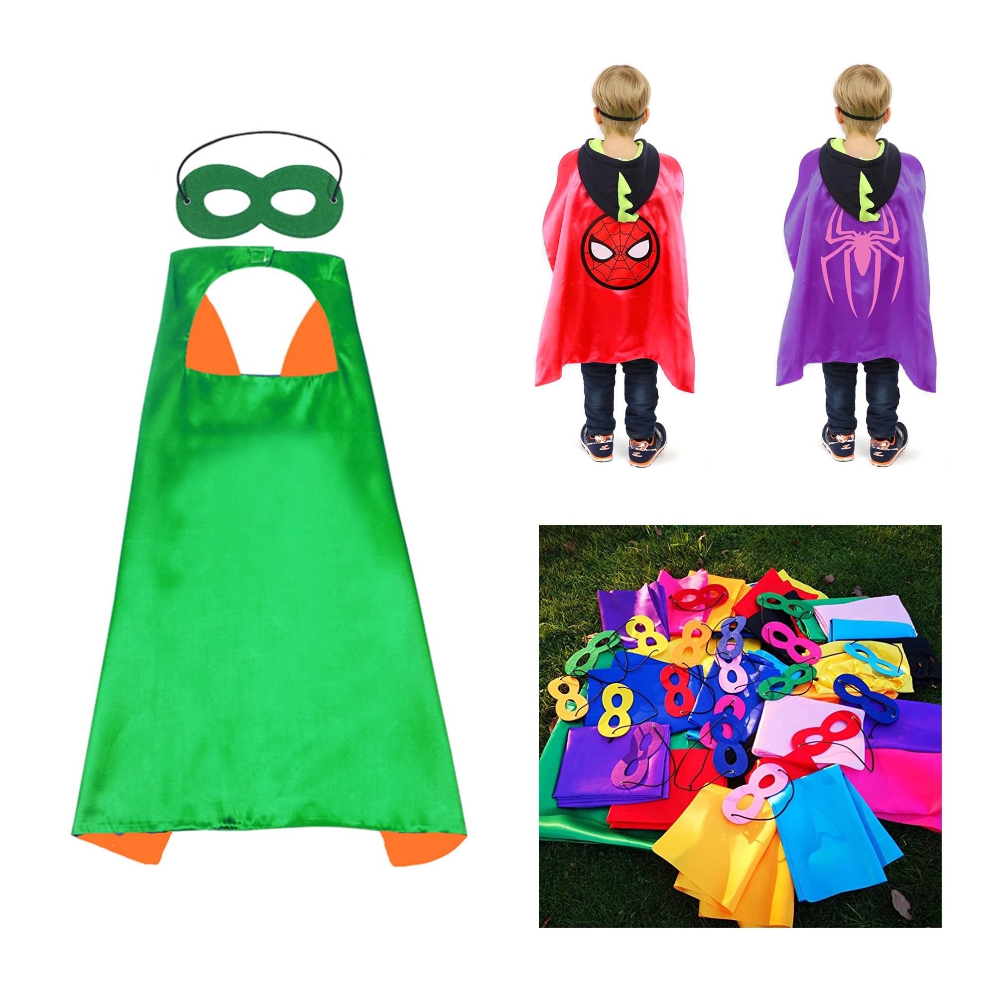 Child Hero Satin Cape 13
