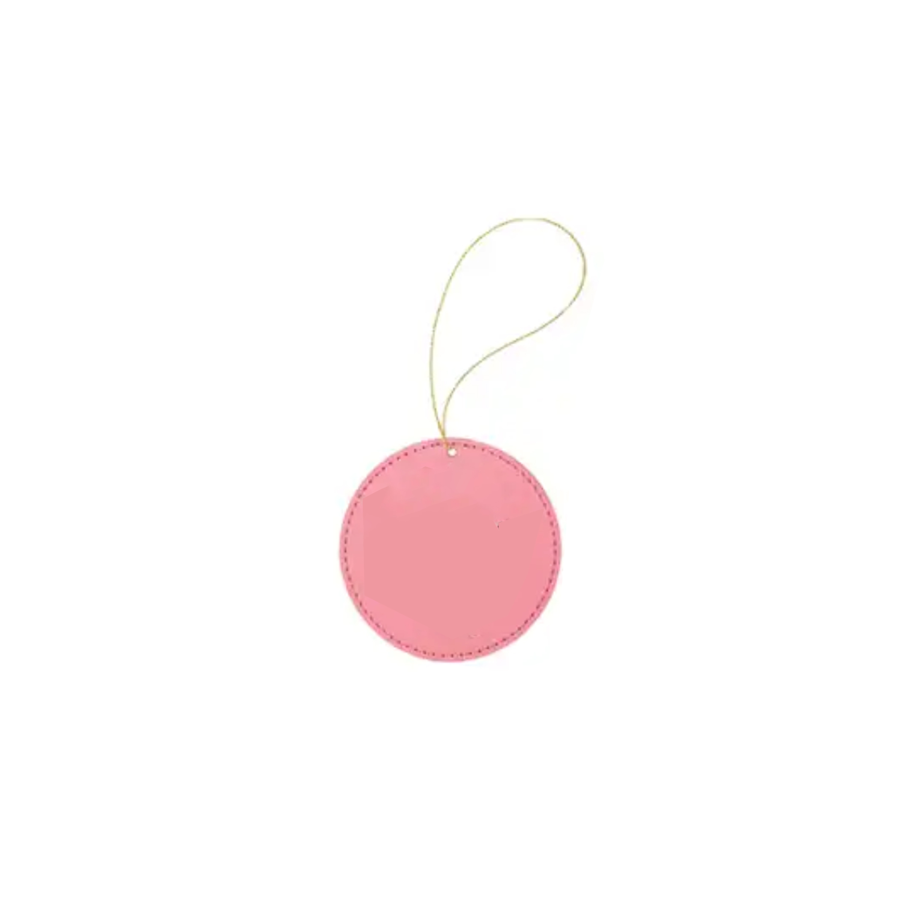 Leatherette Round Ornaments with String 8