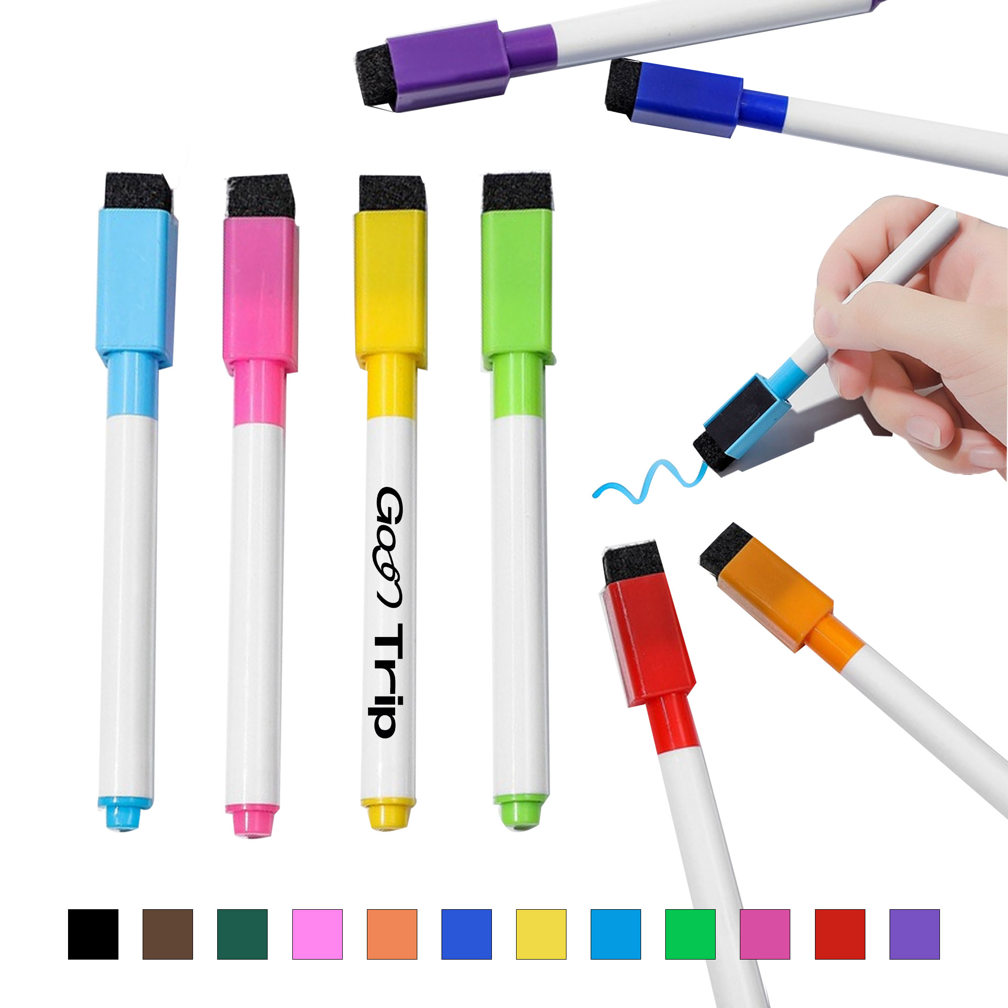 Whiteboard Marker Pen W/Eraser 1