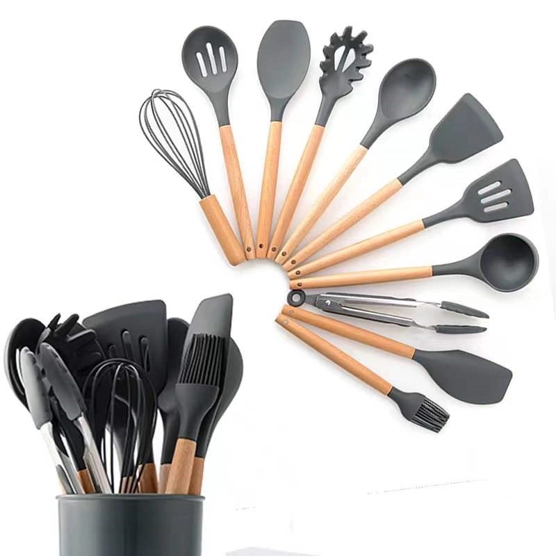 Silicone Kitchen Utensils Set With 12 Tools 4