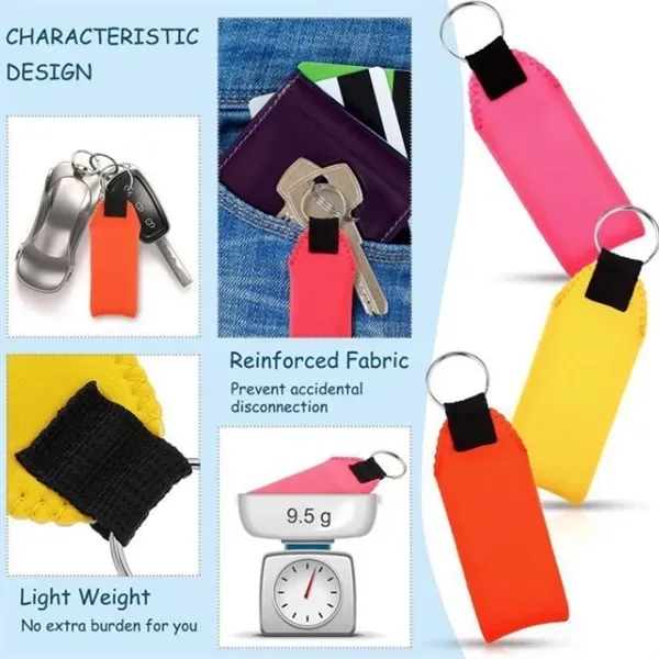Floating Water-Resistant Neoprene Keychain 2