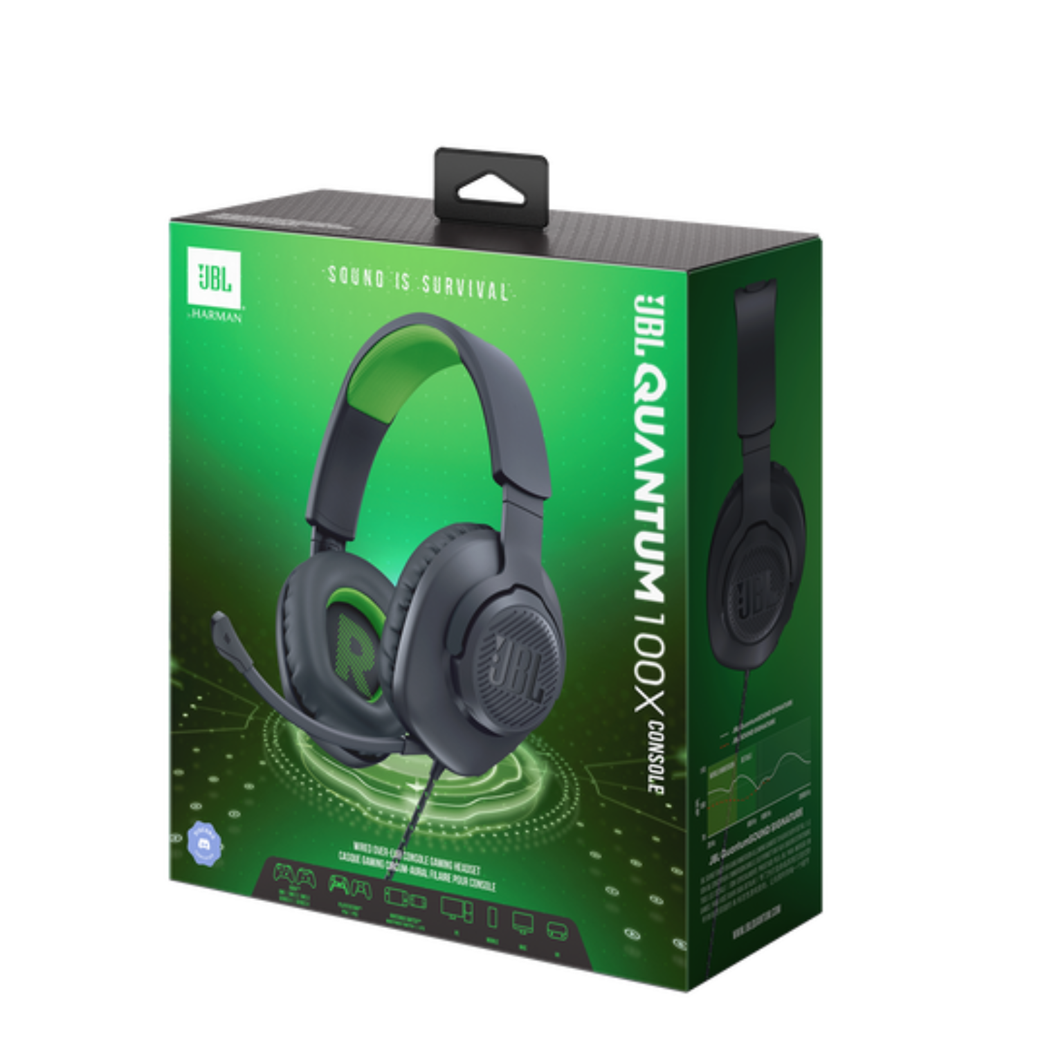JBL® Quantum 100X Console Wired Over-Ear Gaming Headset for XBox 6