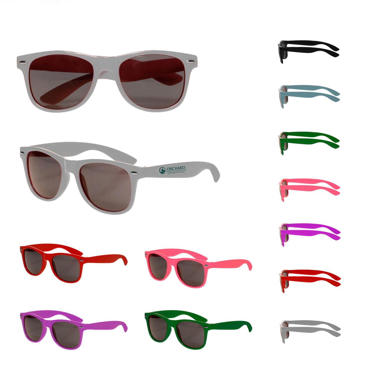UV Protection Retro Durable Plastic Sunglasses 2