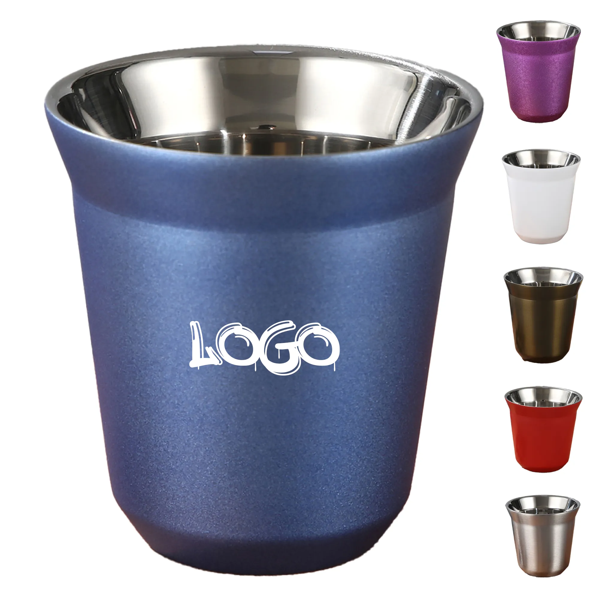 MOQ20 5.4oz Double Wall Stainless Steel Coffee Mug 1