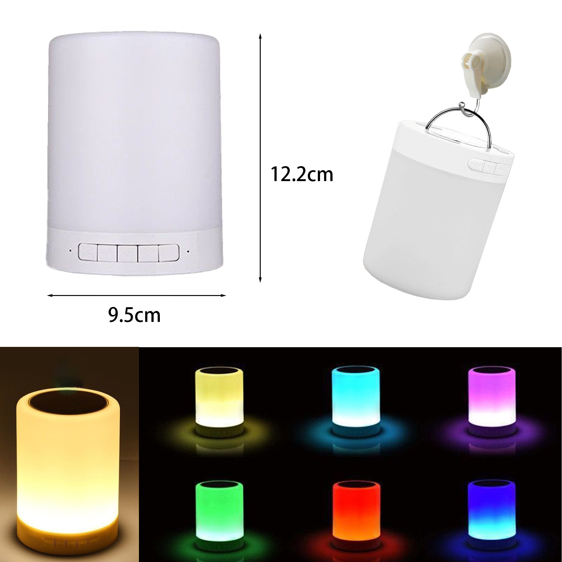Colorful LED Lamp Bluetooth Speaker 1
