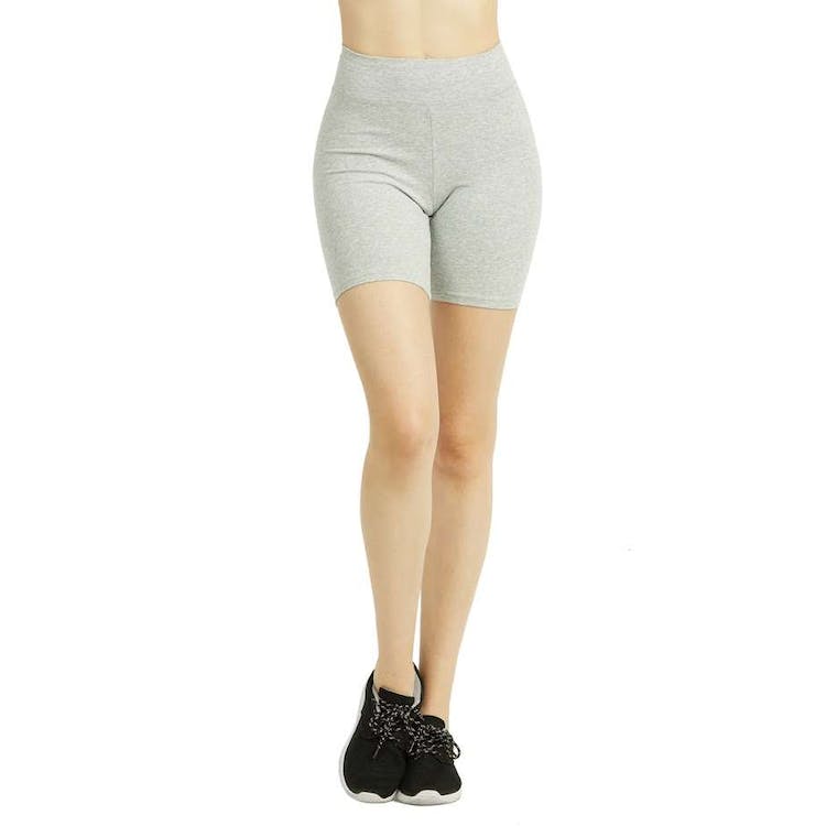 Women's 15" Out Seam Cotton Shorts - Small Heather Gray 2