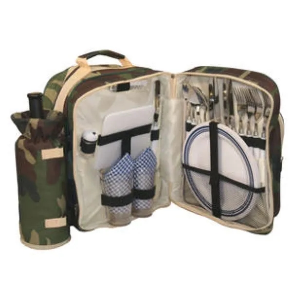 Fashionable 4 Person Camouflage Picnic with Wine Bag 1