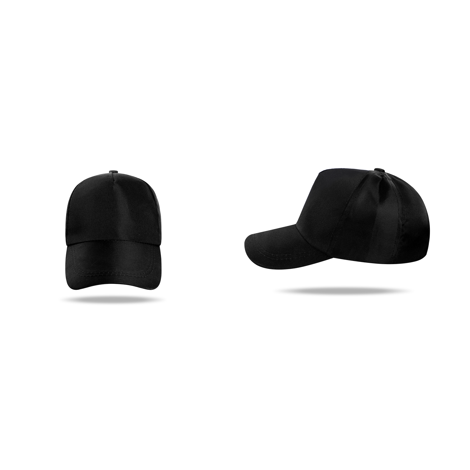Stock Solid Color Tooling Polyester 5 Panel Cap w/Snapback Fastener 15