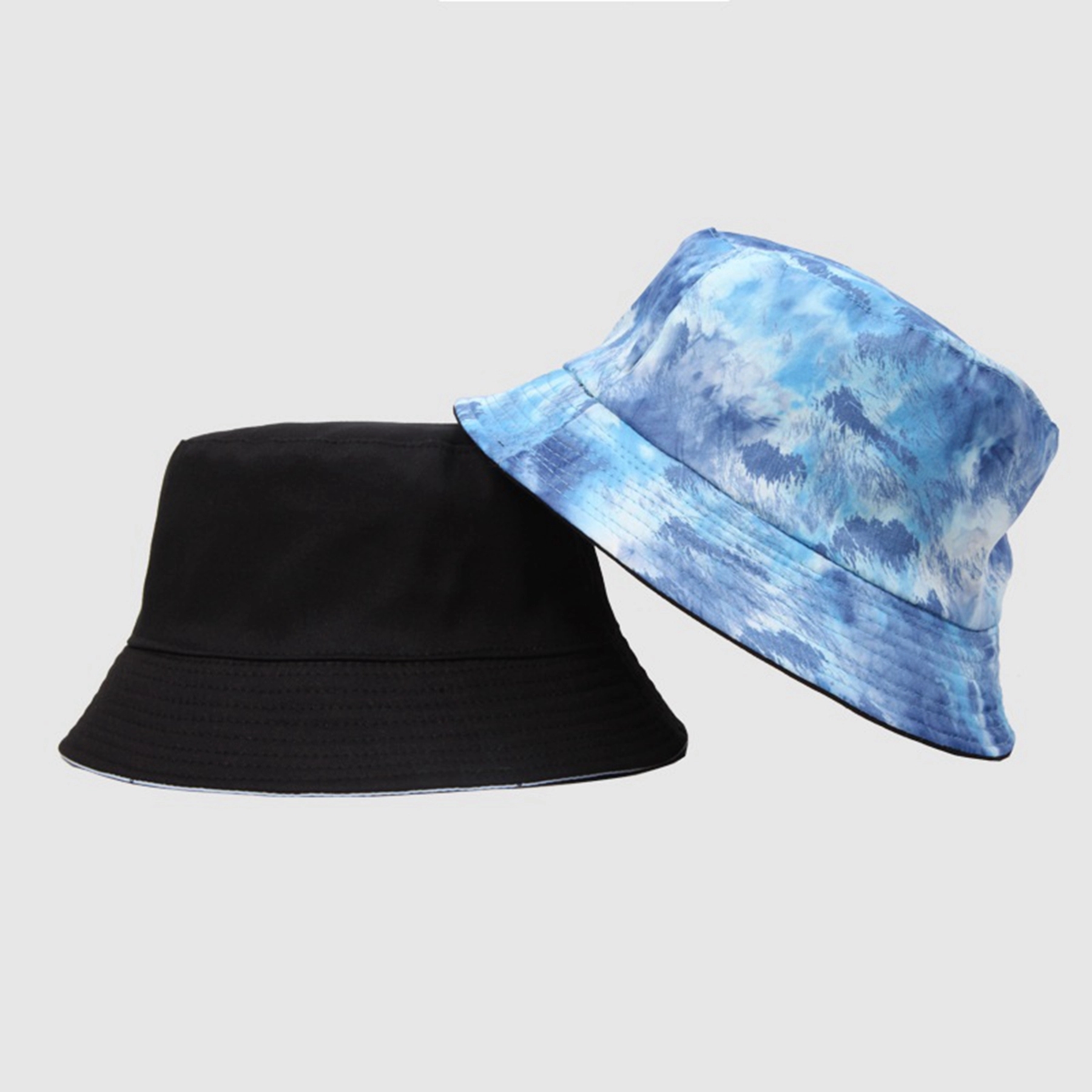 Painted Tie-dyed Cotton Bucket Cap 8