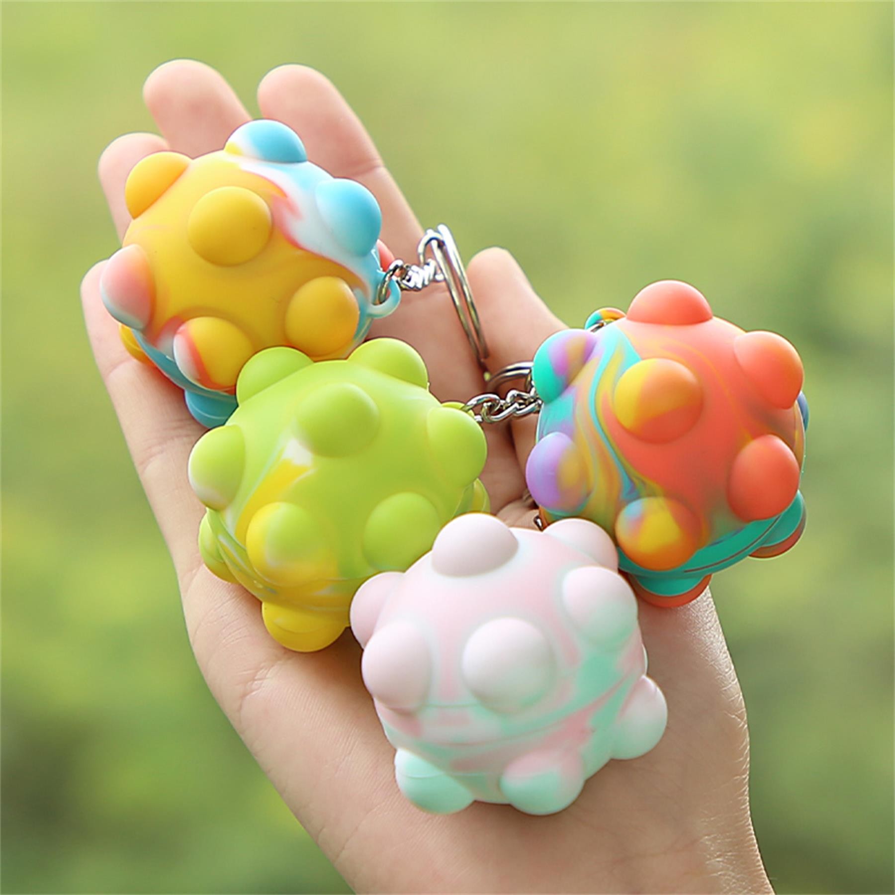 Push Bubble Squeeze Ball Toy Key Chain 14