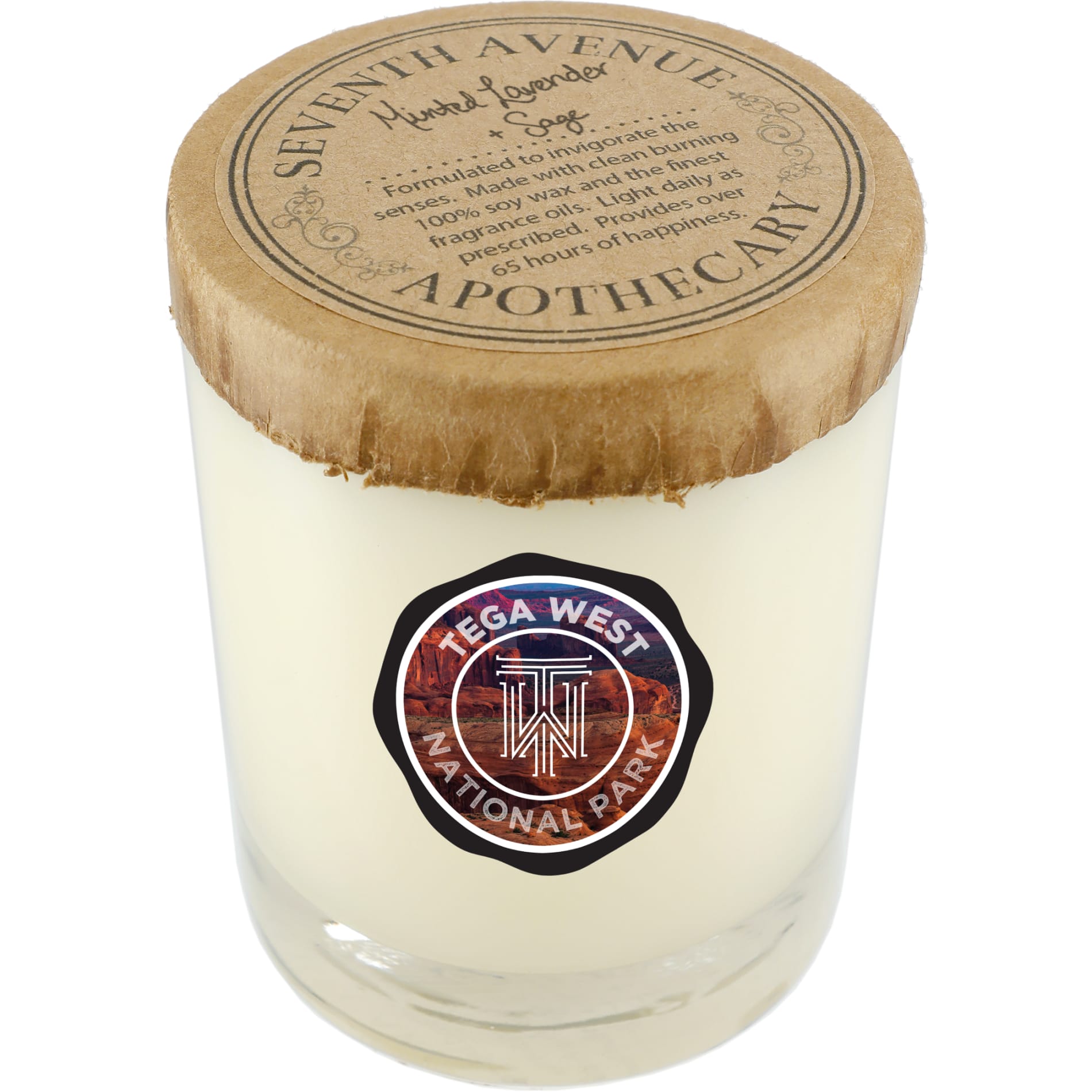 Minted Lavender and Sage 11 oz Glass Jar Candle 14