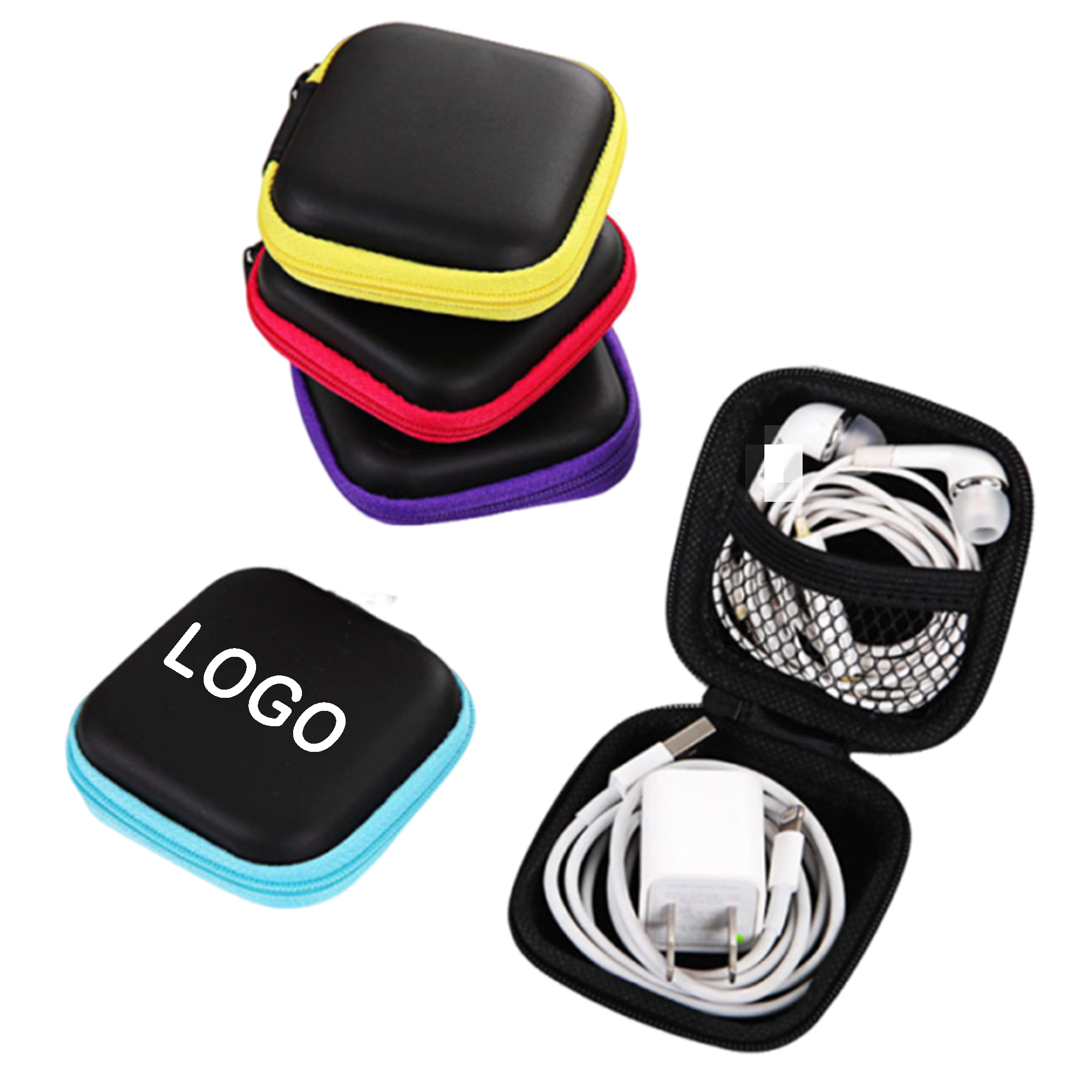 EVA Hard Shell Earbuds and Charger Case 4
