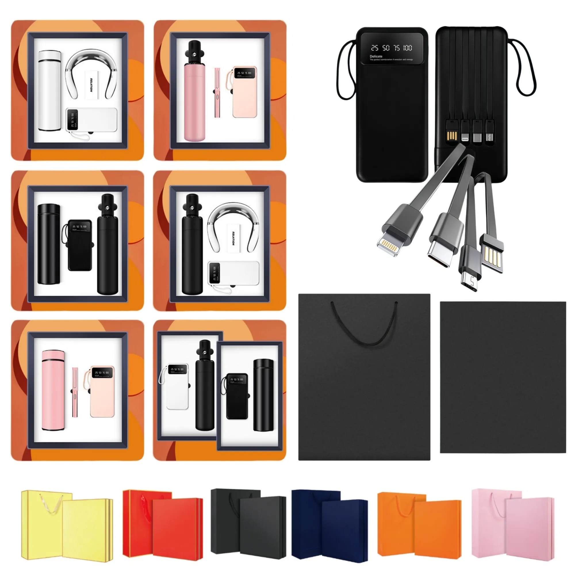 Power Bank Tumbler and Pen Business Gift Set 10
