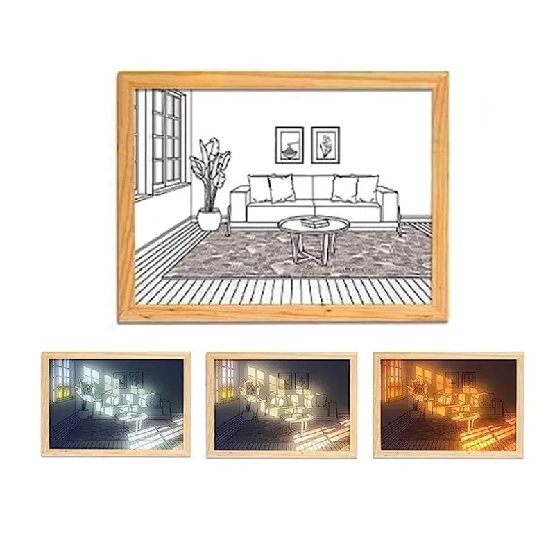 Light Up Painting LED Photo Frame 4