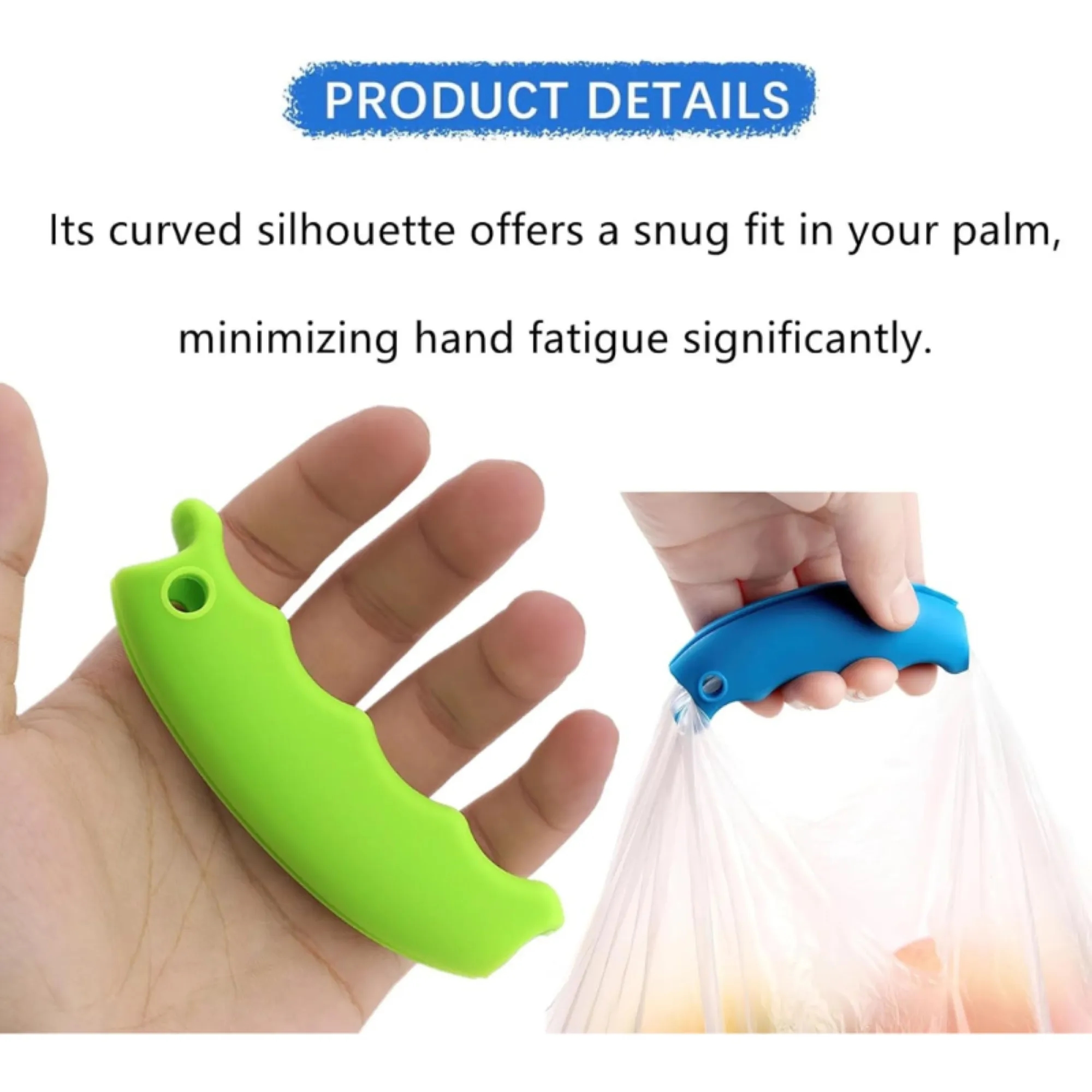 Silicone Effortless Shopping Bag Handle 3