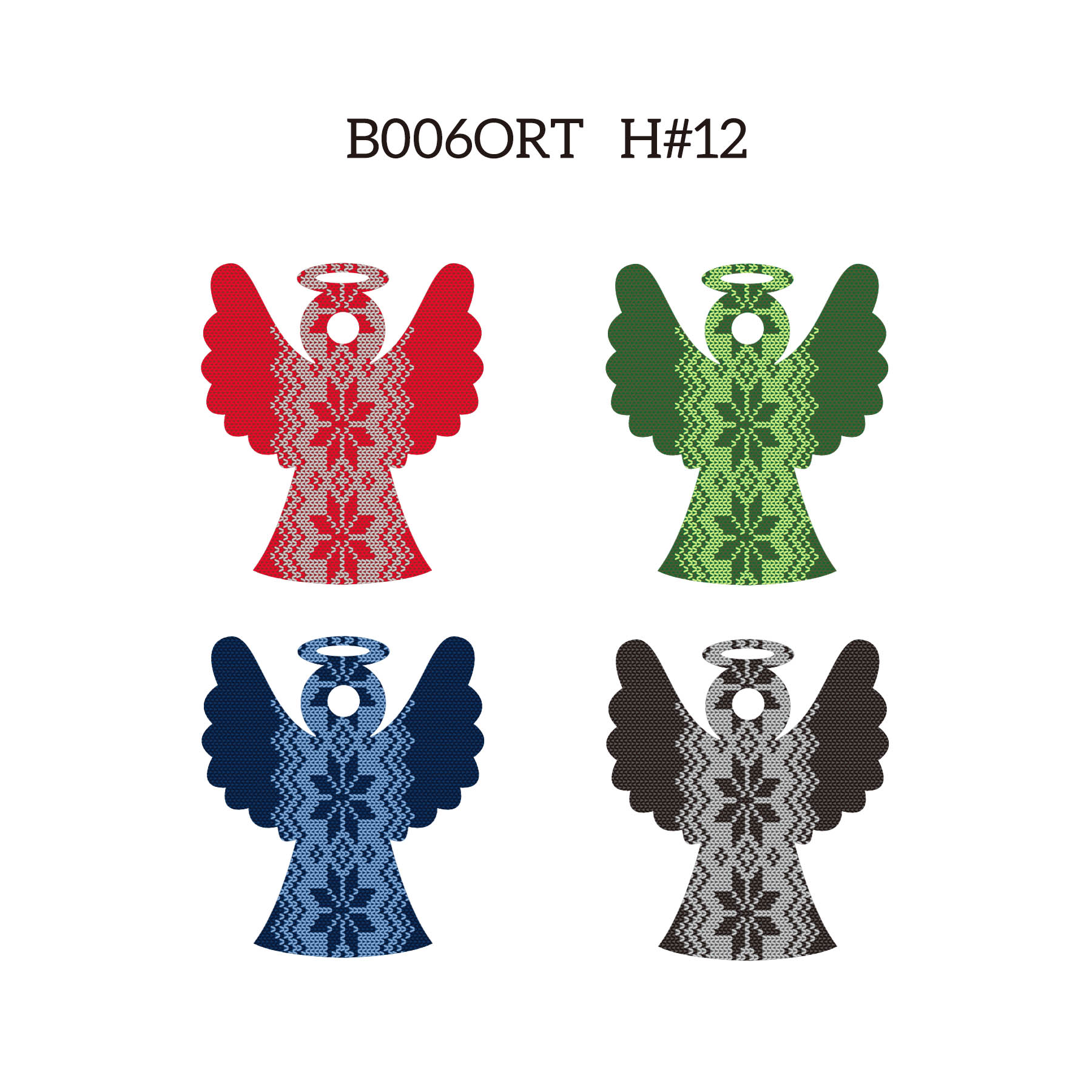 3" Full Color Christmas Ornament - Angel 6