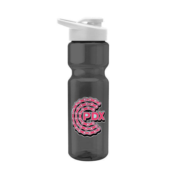 Blazer 28oz Transparent Bike Bottle w/Drink-thru Lid 203