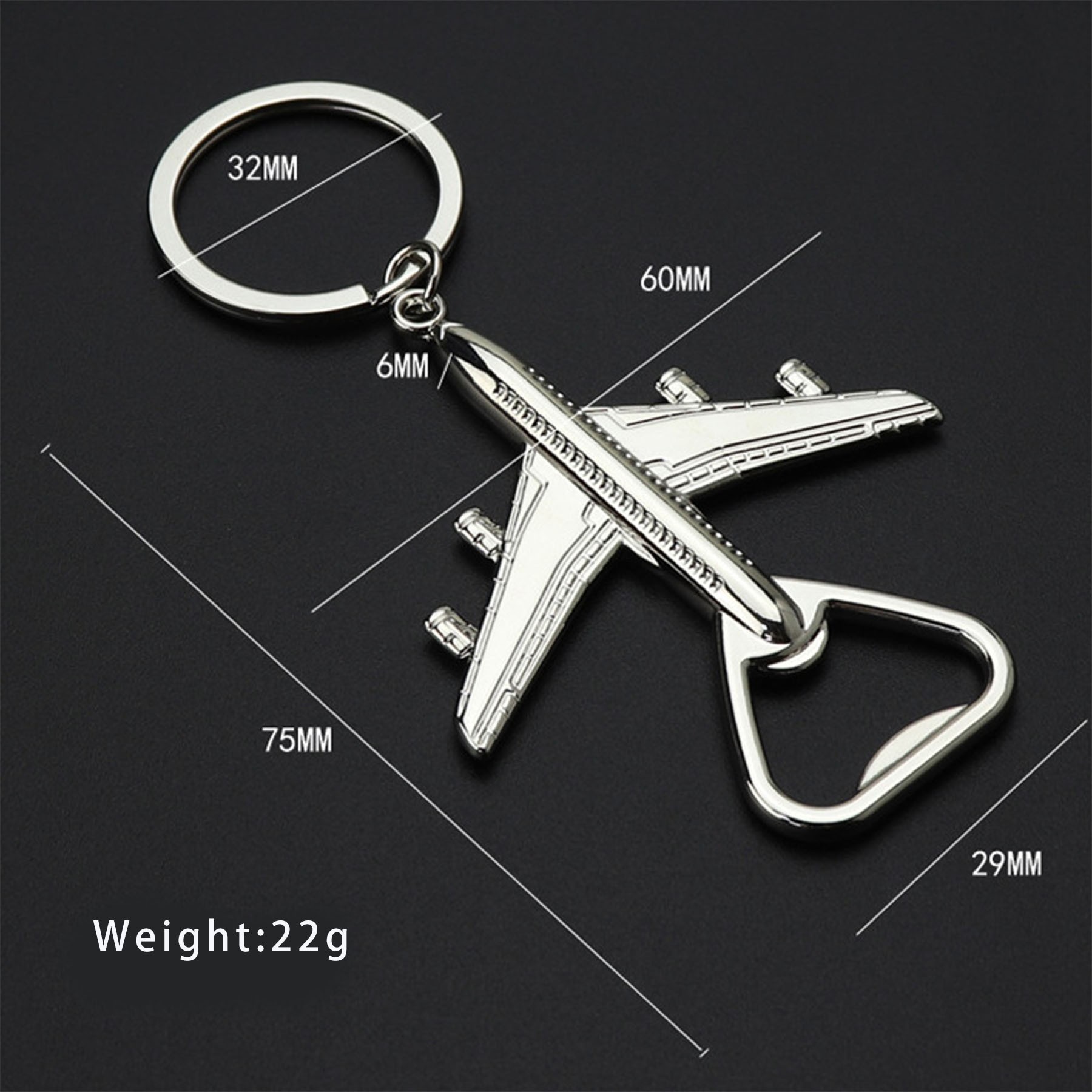 Airplane Keychain Beer Opener 2