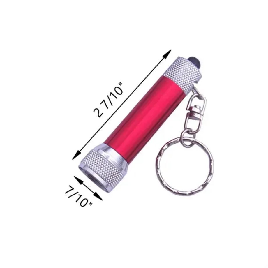 Custom Mini Aluminum Alloy Portable LED Flashlight Keychain 3