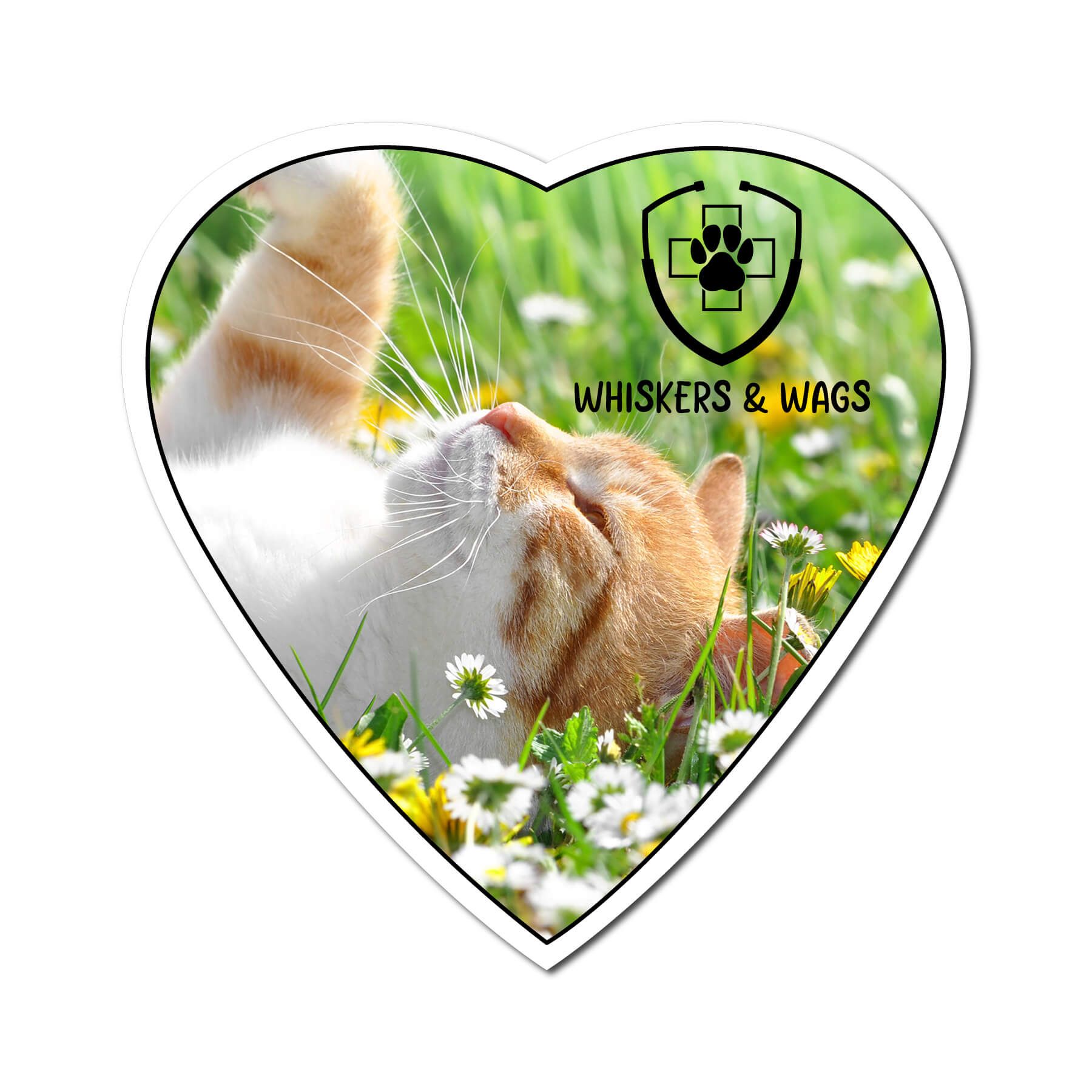 Heart 4" x 4" Shaped NoteKeeper™ Magnet 20 Mil 1