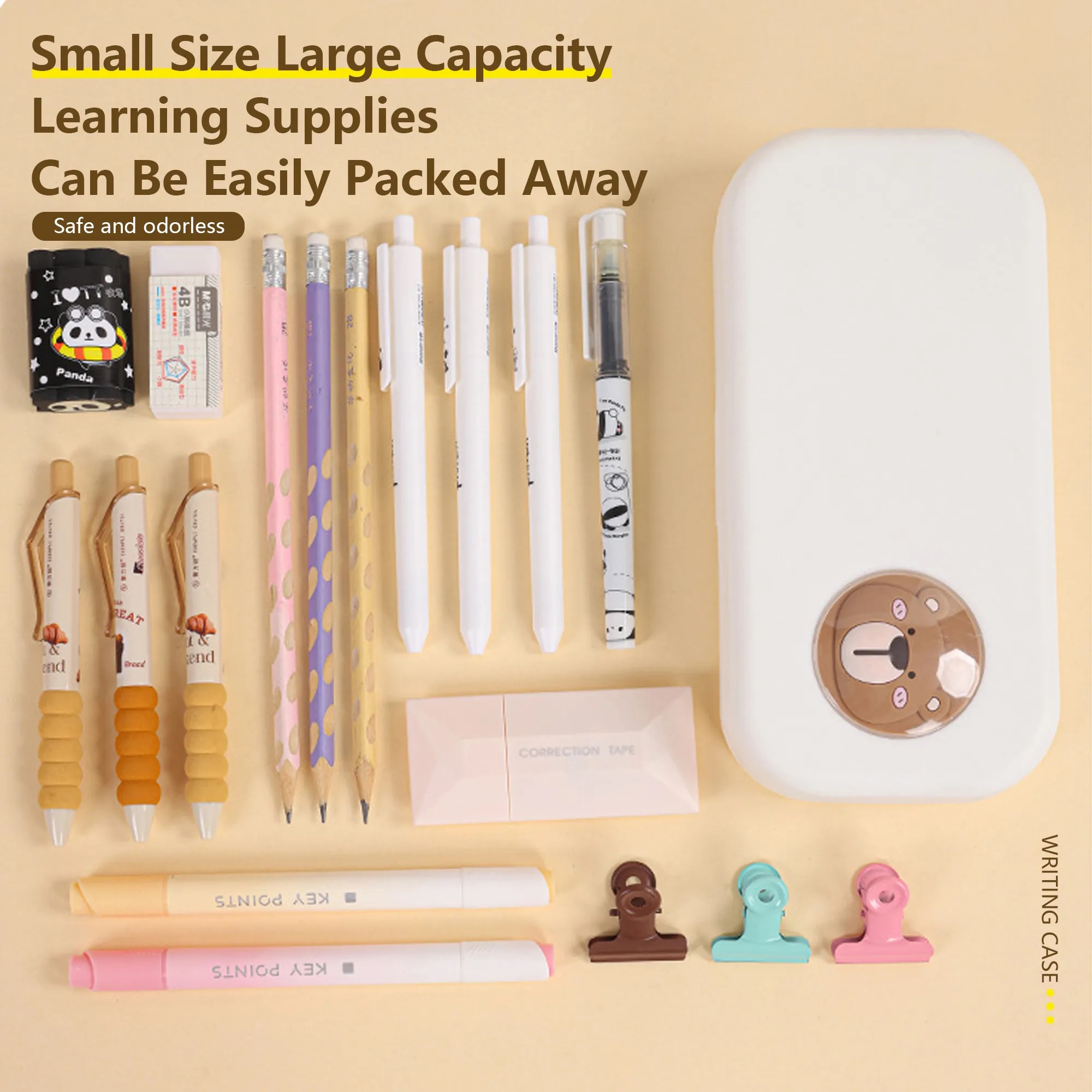 Large Capacity Double-Layer Pencil Case 2
