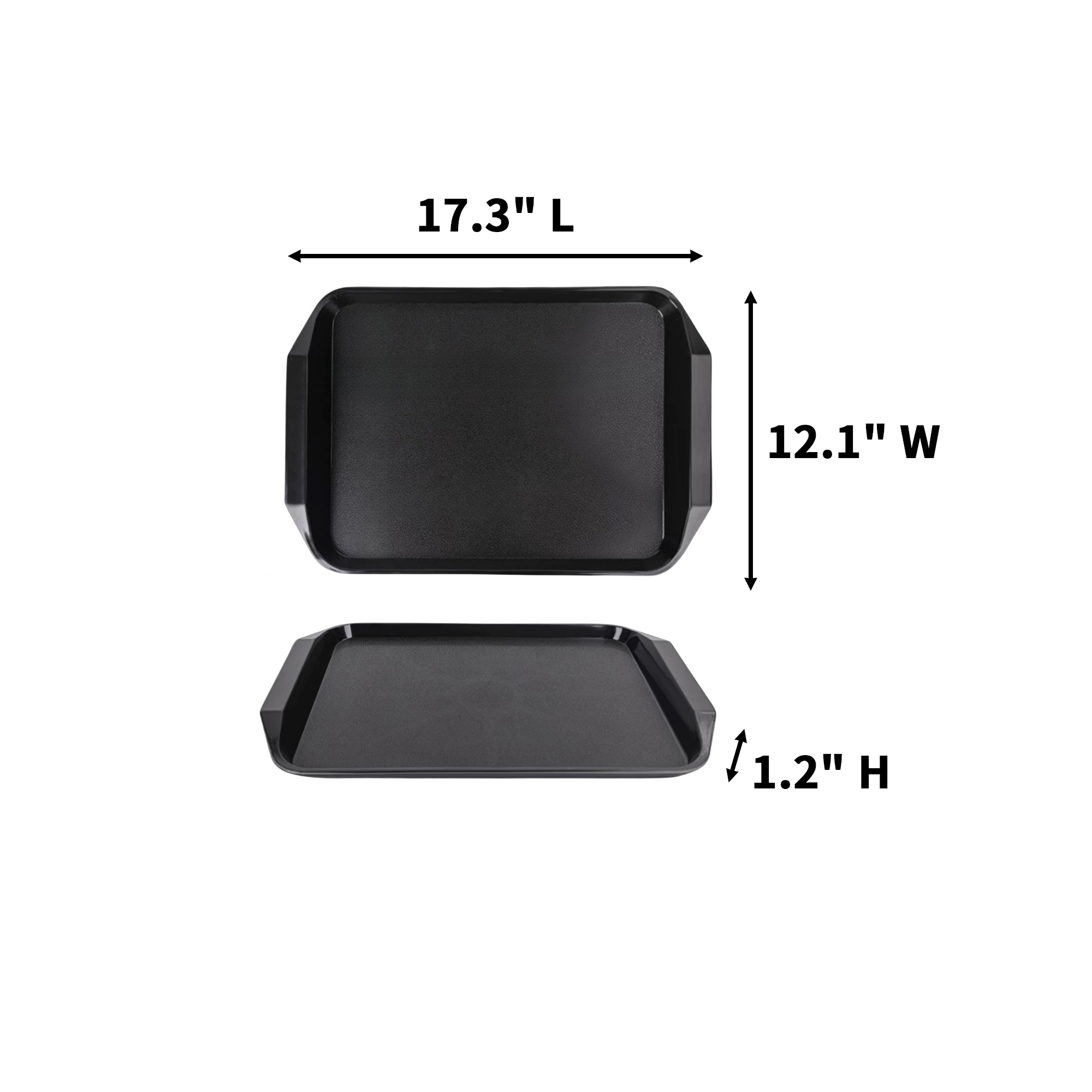 Non Slip Dining Carry Tray 3