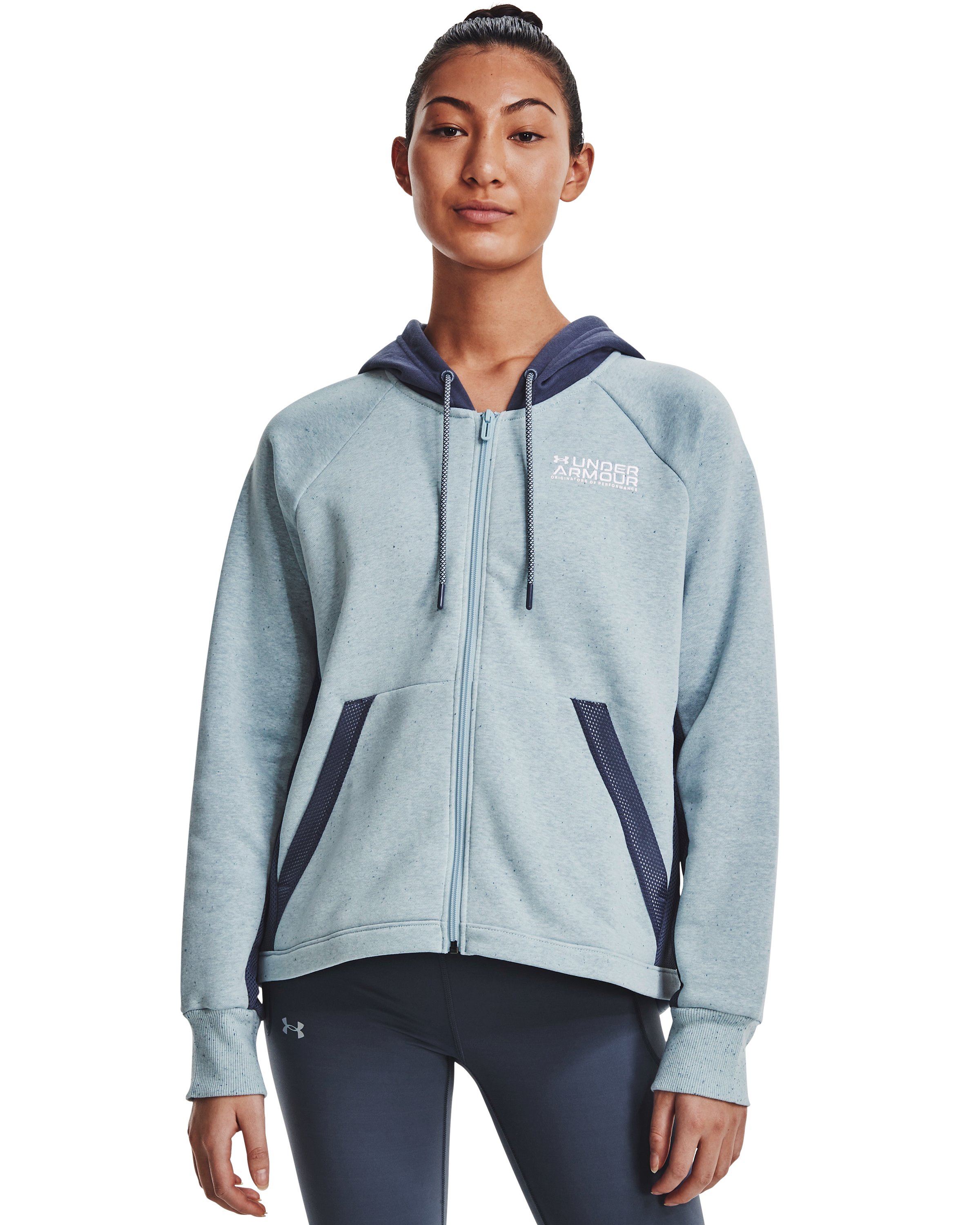 Women's UA Rival Full-Zip Hoodie, custom hoodie or sweatshirt with logo imprint 2