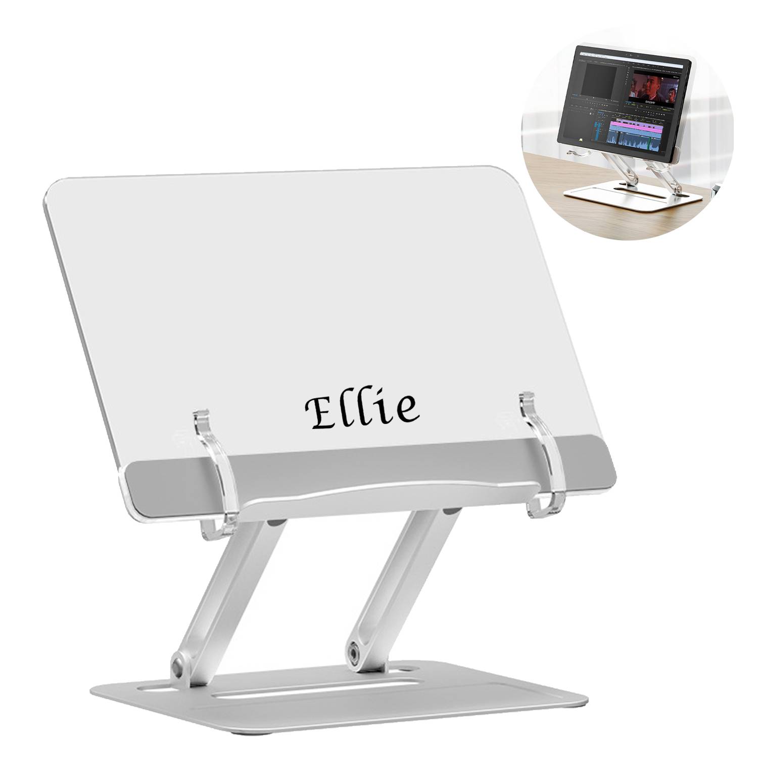 Acrylic book & laptop stand 9