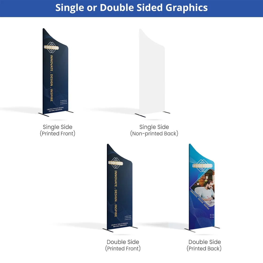 Tension Fabric with Magnetic Banner Stand 10