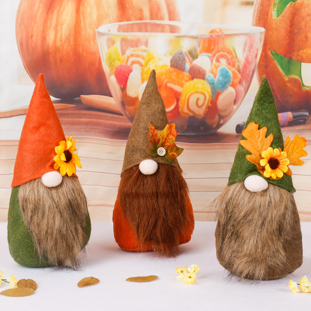 Thanksgiving Maple Leaf Sunflower Harvest Festival Doll 3