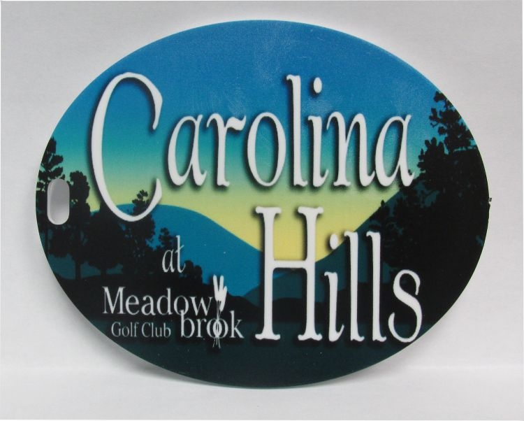 Multi colr imprinted Custom Plastic Bag Tags 1