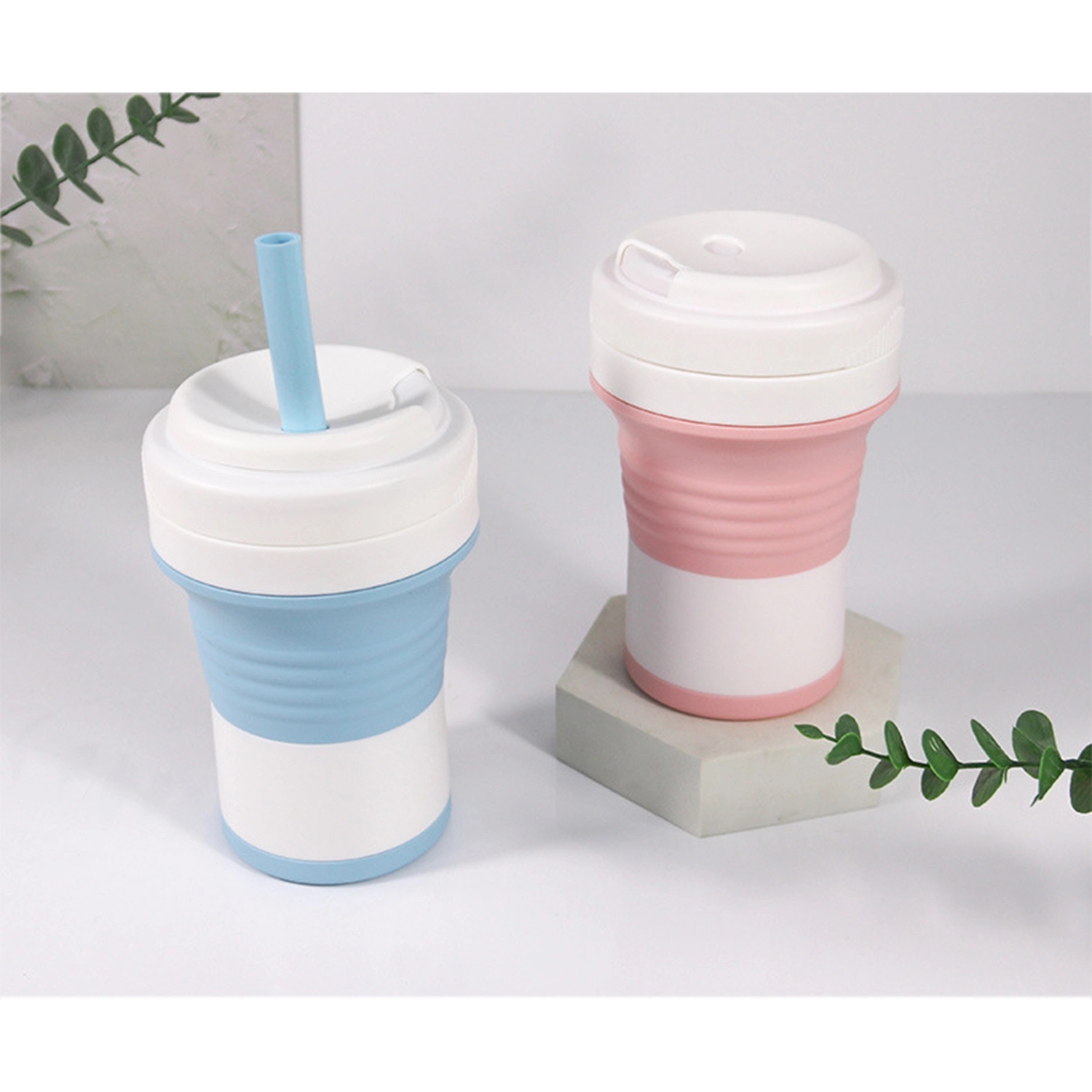 Folding Travel Sealed Silicone Water Cup 1