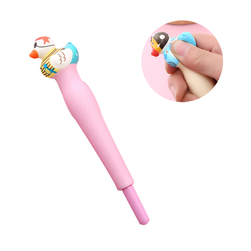 2 in 1 Squishy Duck Ball Pen and Squeeze Toy 2