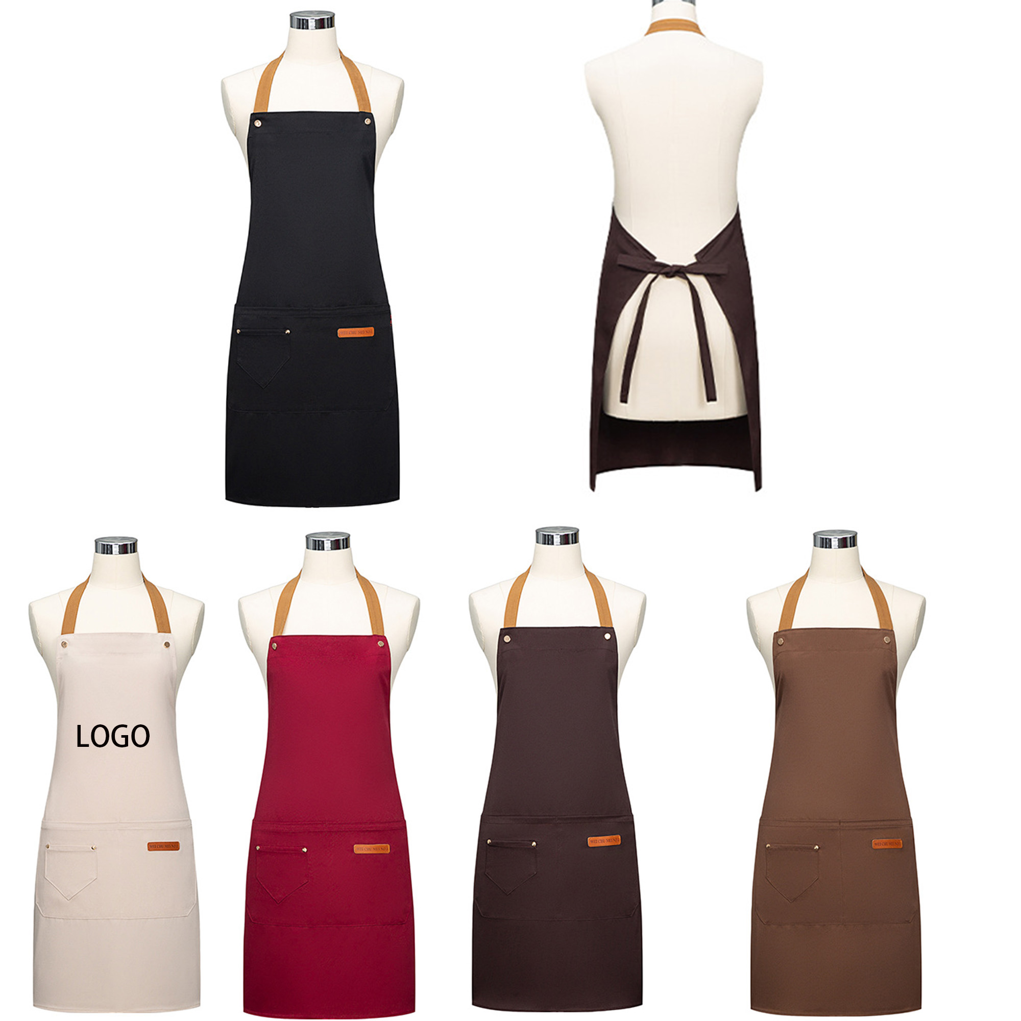 Custom Kitchen Apron with front pockets 2