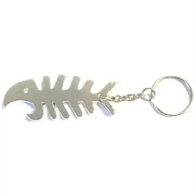 Fish Bone Shaped Metal Bottle Opener with Key Holder 5