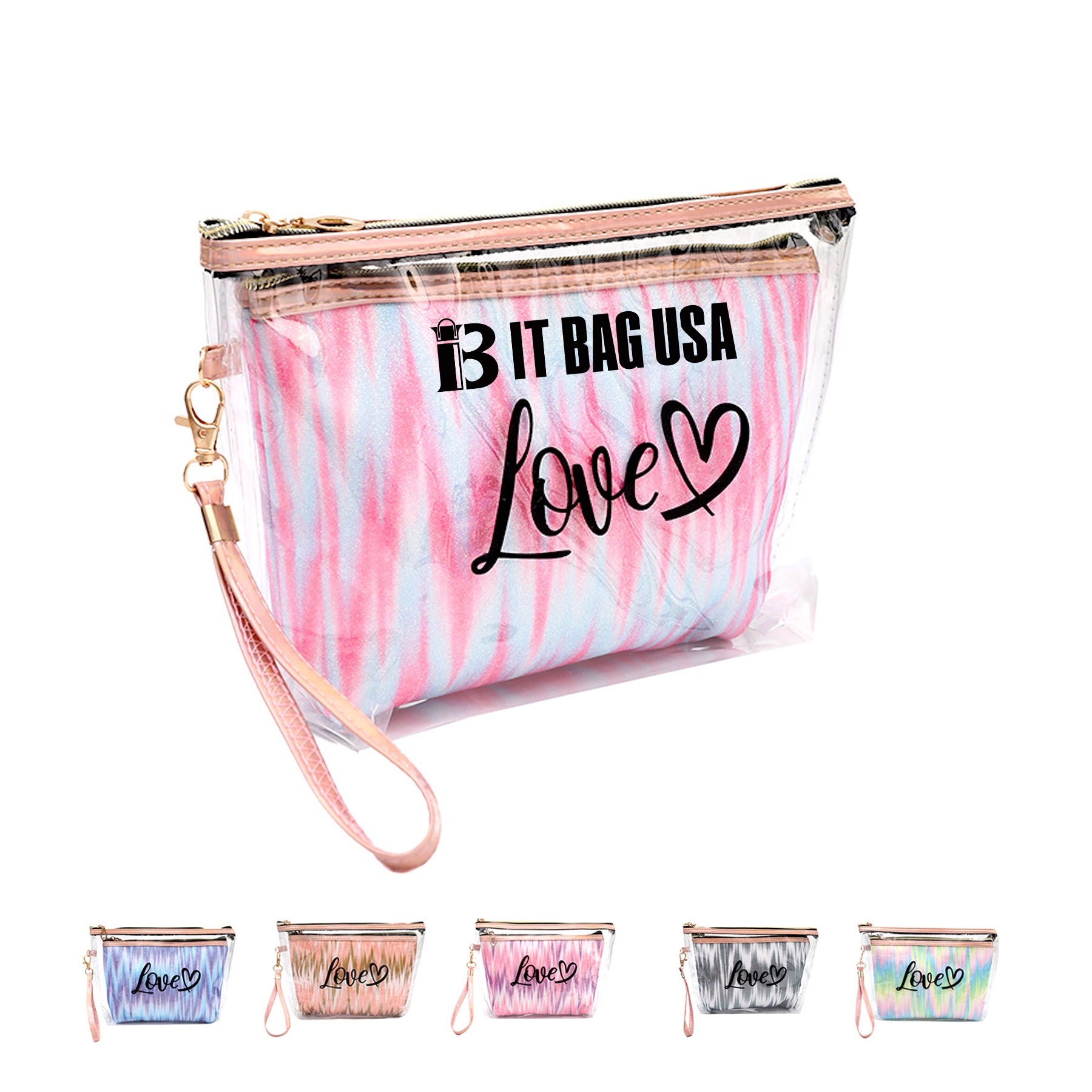 Pvc Travel Cosmetic 2 In 1 Bag 1