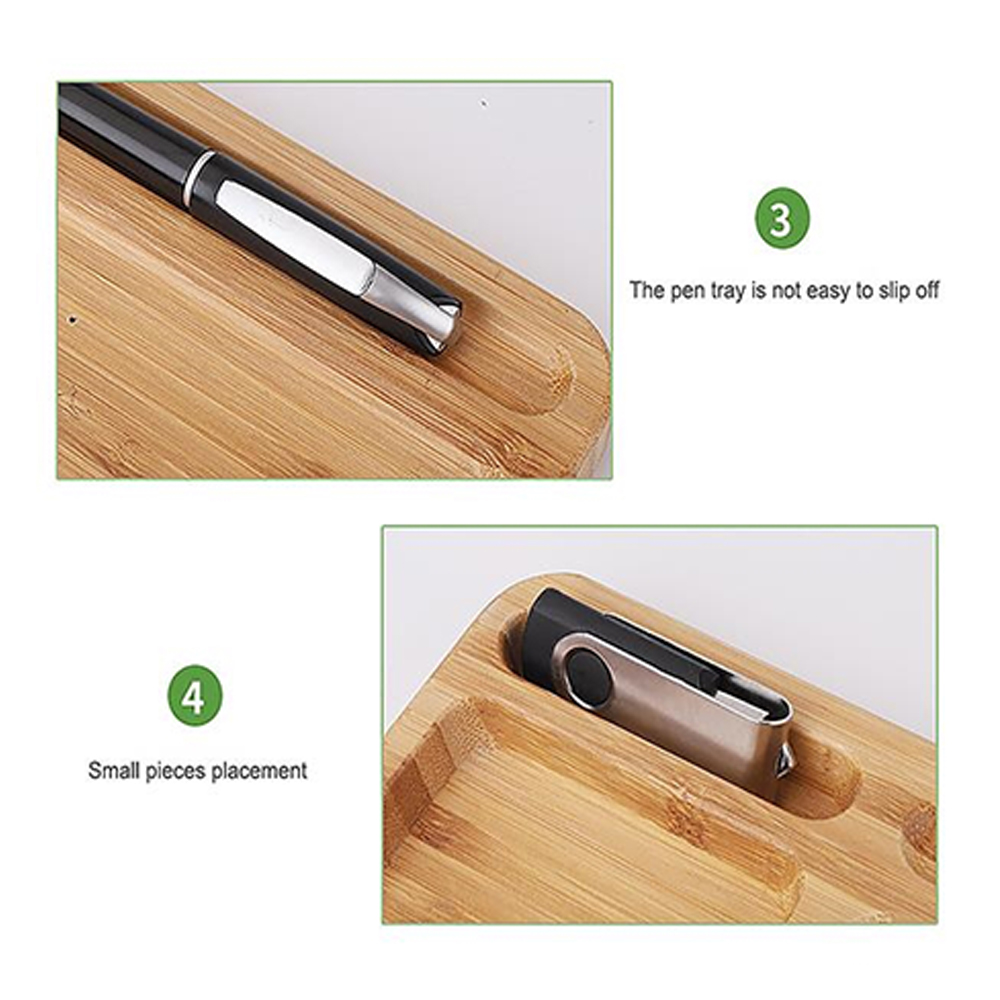 Bamboo Tray Wireless Charger 2