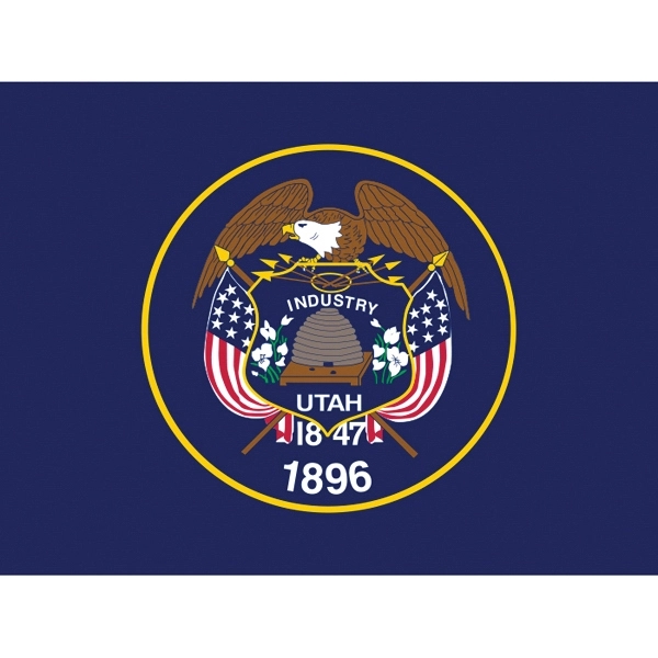 Utah Official Car Flag 2