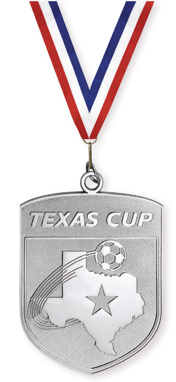 Custom Power Stamped Brass Medallion- Soft Enamel