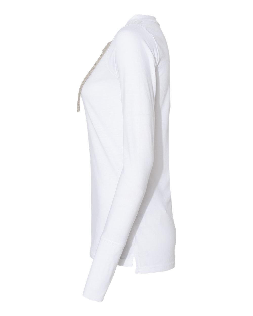 Women's Fine Jersey Lace-Up Long Sleeve T-Shirt - 3538 5