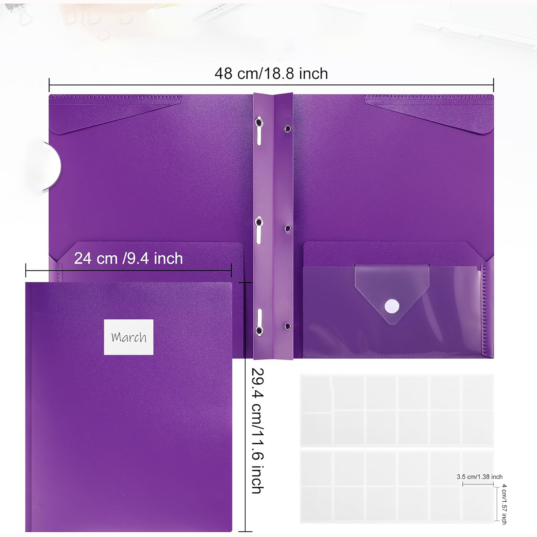 2 Pocket Prongs Plastic Folder 1