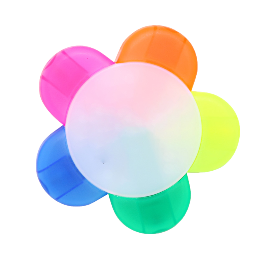 Flower Multi-Color Highlighters 1